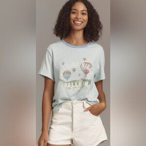 Anthropologie PILCRO ringer Graphic T-Shirt